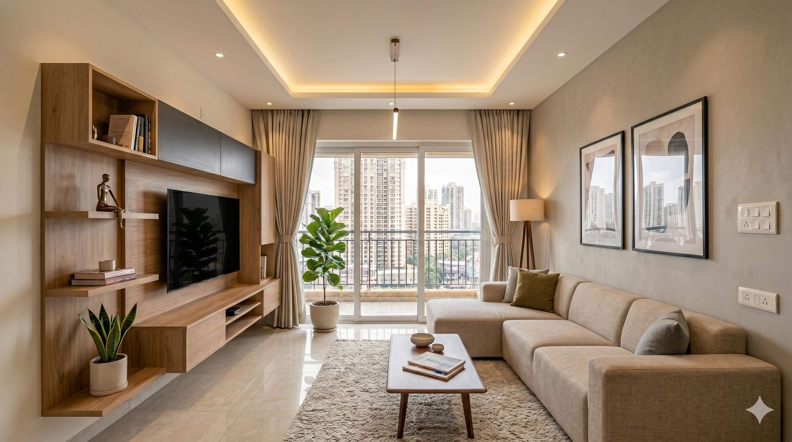 Urban Apartment interior design by Sitapra Associates