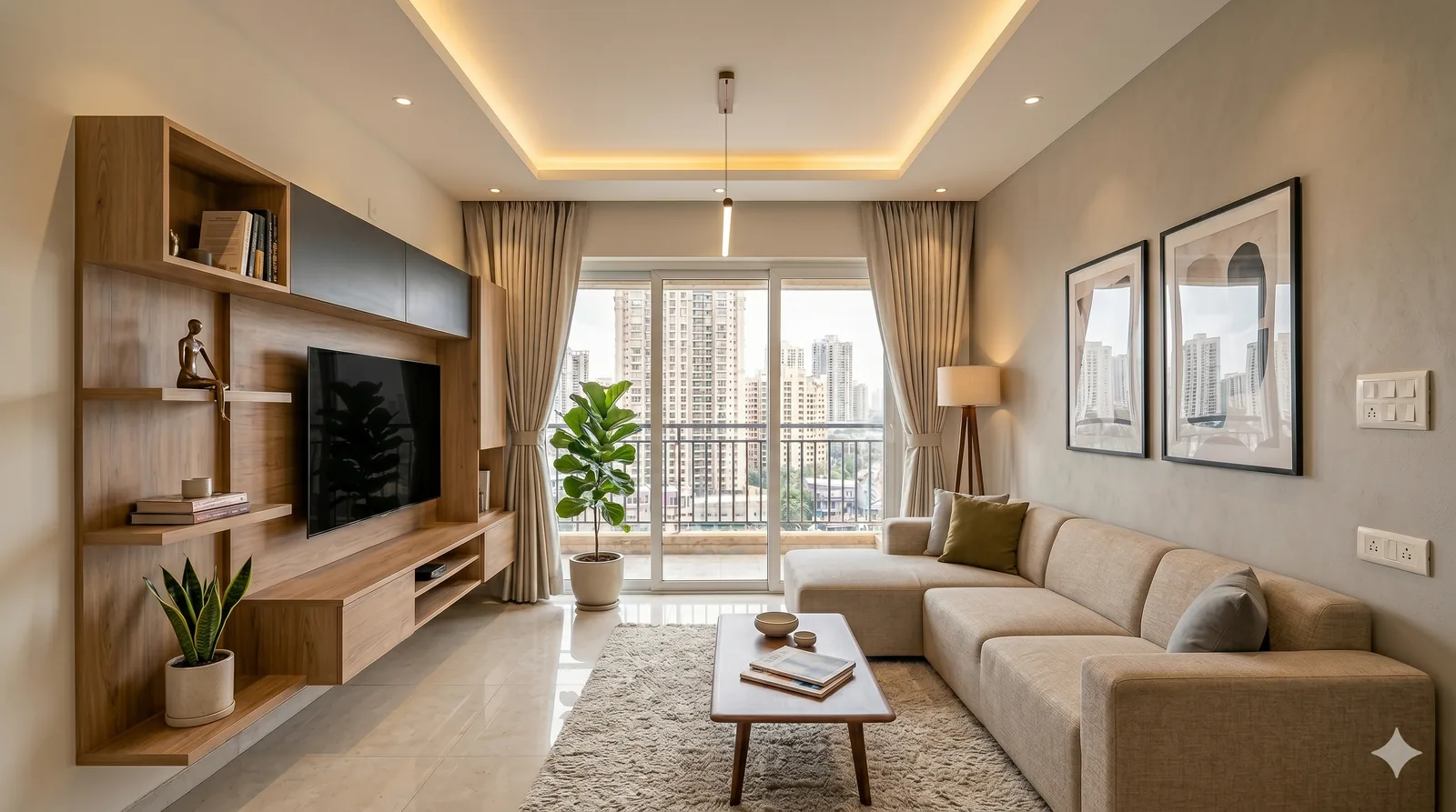 Urban Apartment interior design by Sitapra Associates